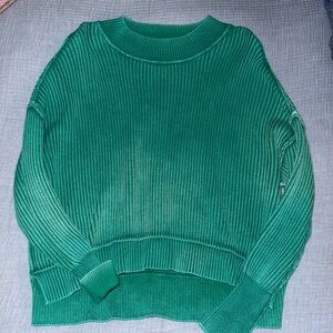 Zenana Mineral Wash Ribbed Women's Sweater